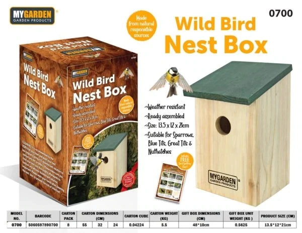 Wild Bird Nest Box