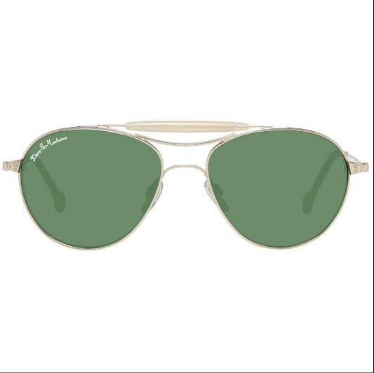 HALLY & SON Gold Unisex Sunglasses