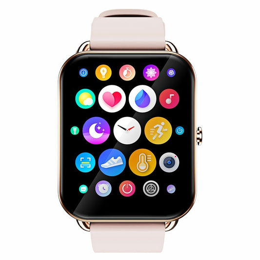 G16 16 inch Full Tentacle Smart Watch Fitness Tracker IPS Calories Heart Rate Sleep Monitor Wrist Band - Rose Gold