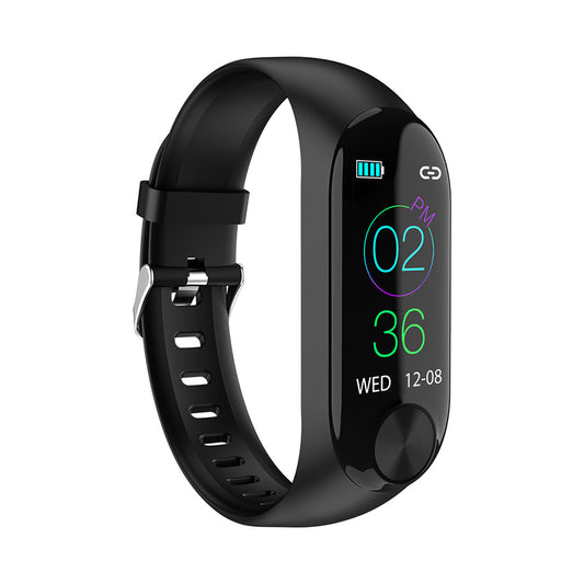 Y10 Sport Waterproof Smart Bracelet Blood Pressure Heart Rate Measurement Fitness Tracker Pedometer - Black