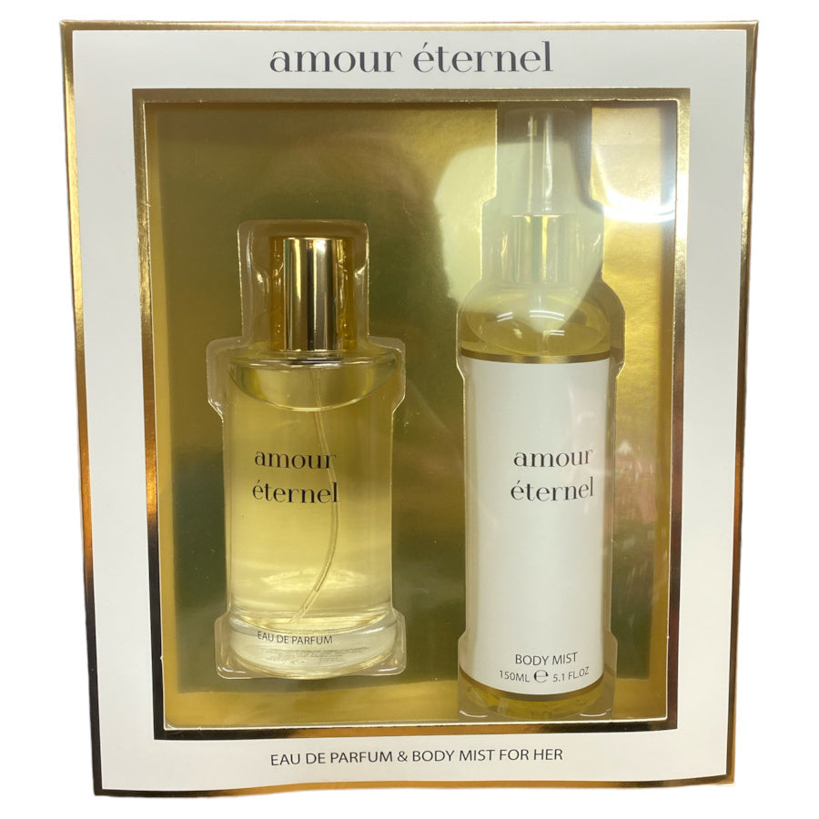 Amour Eternel Gift Set (Ladies 100ml EDP + 150ml Body Mist)