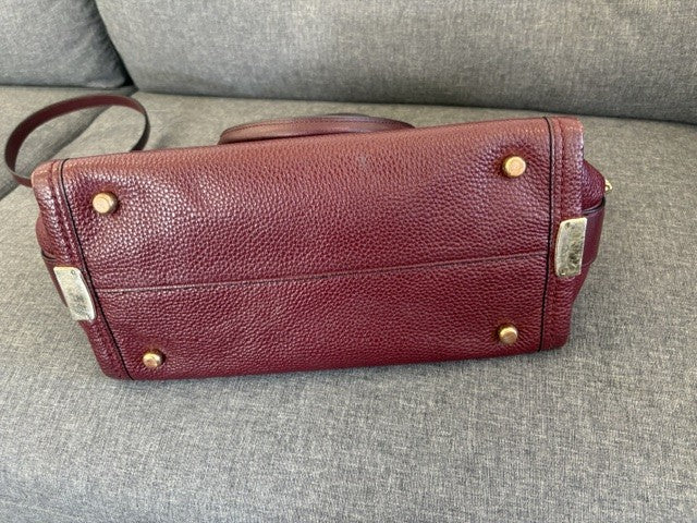 Vintage Coach Burgundy Leather Satchel – Classic Legacy Style