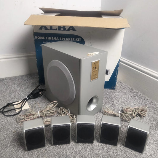Alba Home Cinema Speaker Kit Subwoofer Surround Sound System