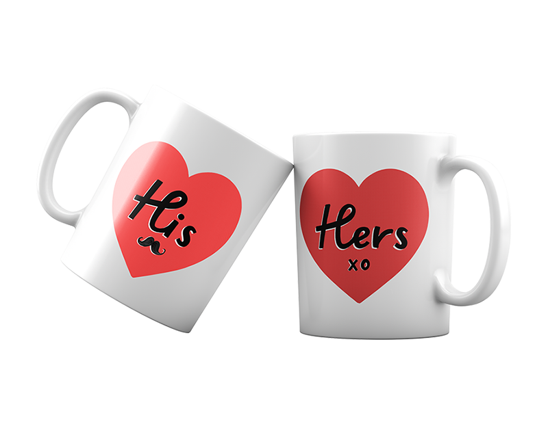 His & Hers Valentine's Day Mug 375ml