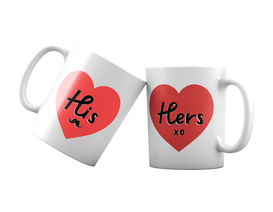 His & Hers Valentine's Day Mug 375ml