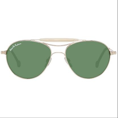HALLY & SON Gold Unisex Sunglasses