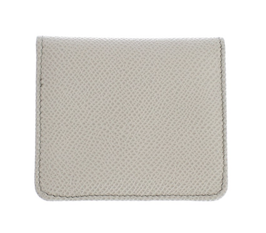 DOLCE & GABBANA White Dauphine Leather Case Wallet