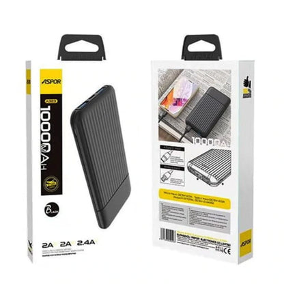ASPOR A323 Dual USB 10000mAh Power Bank