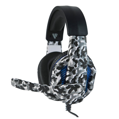 Vybe VYCH01 Camo Wired Gaming Headset with LED Lights - Artic Grey