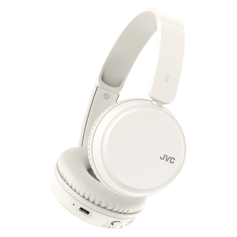 JVC Deep Bass Wireless Bluetooth On Ear Headphones - Ice White