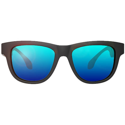 Voxos Bluetooth Bone Conduction Smartglasses - Mirrored Blue