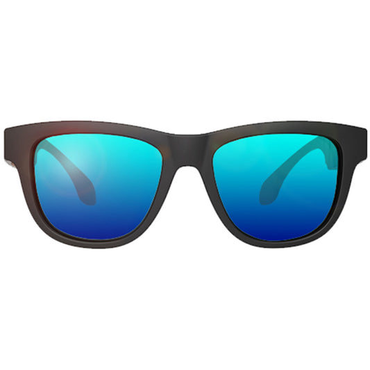 Voxos Bluetooth Bone Conduction Smartglasses - Mirrored Blue