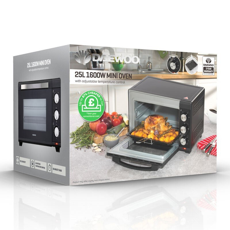 Daewoo Mini Oven & Grill- 1300w