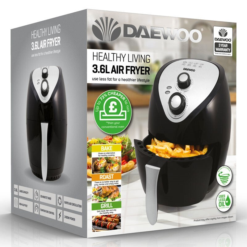 Daewoo Manual Air Fryer 3.6L