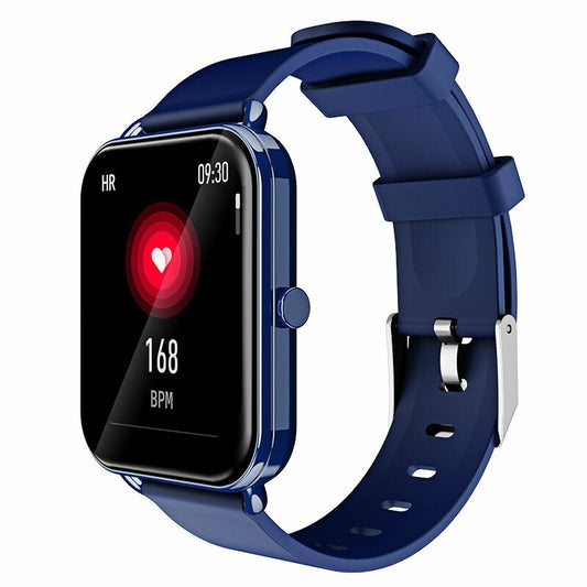 G16 16 inch Full Tentacle Smart Watch Fitness Tracker IPS Calories Heart Rate Sleep Monitor Wrist Band - Blue