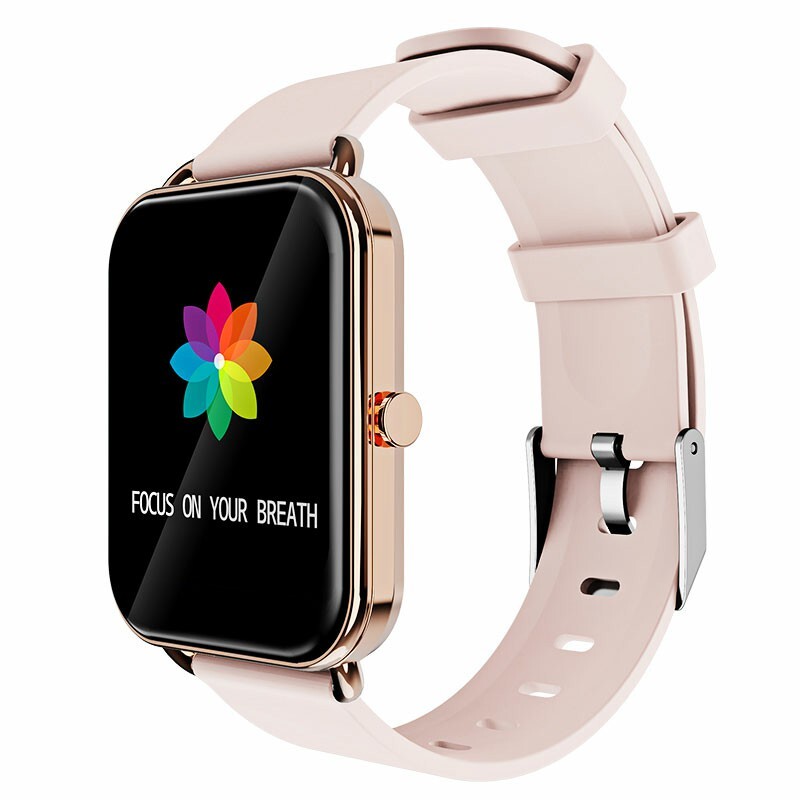 G16 16 inch Full Tentacle Smart Watch Fitness Tracker IPS Calories Heart Rate Sleep Monitor Wrist Band - Rose Gold