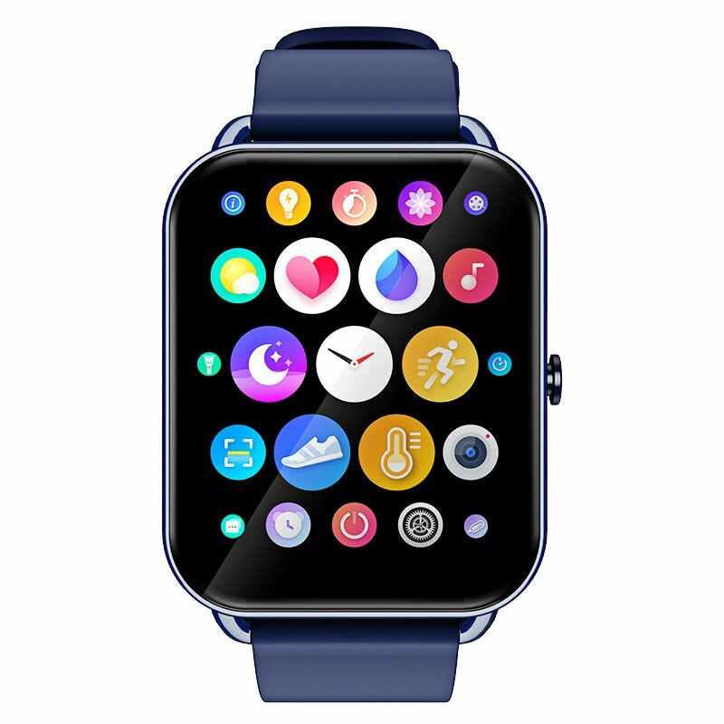 G16 16 inch Full Tentacle Smart Watch Fitness Tracker IPS Calories Heart Rate Sleep Monitor Wrist Band - Blue