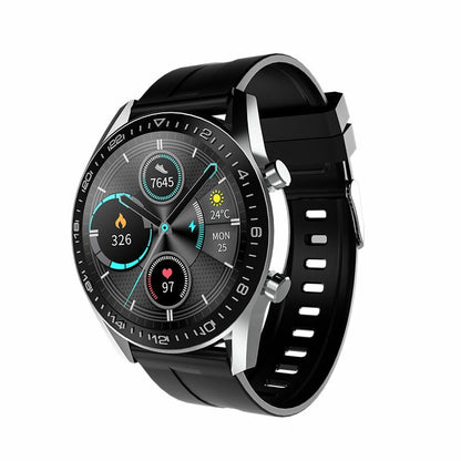 i12 Round Bluetooth IP67 Call Smart Watch Fitness Tracker Health Check - Silver