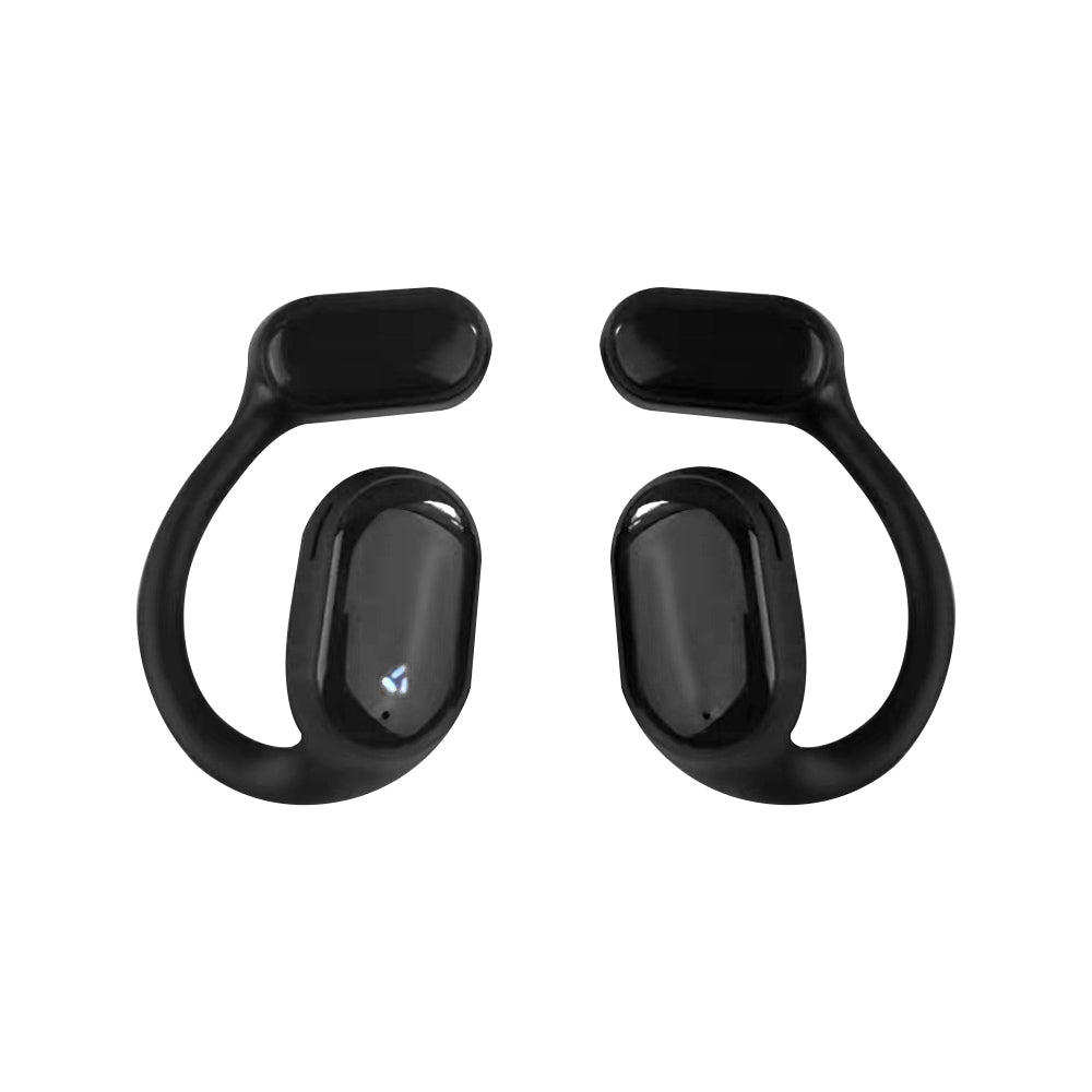 Bluetooth Bone Conduction Headphones Wireless Earbuds Outdoor Sport Headset - Black