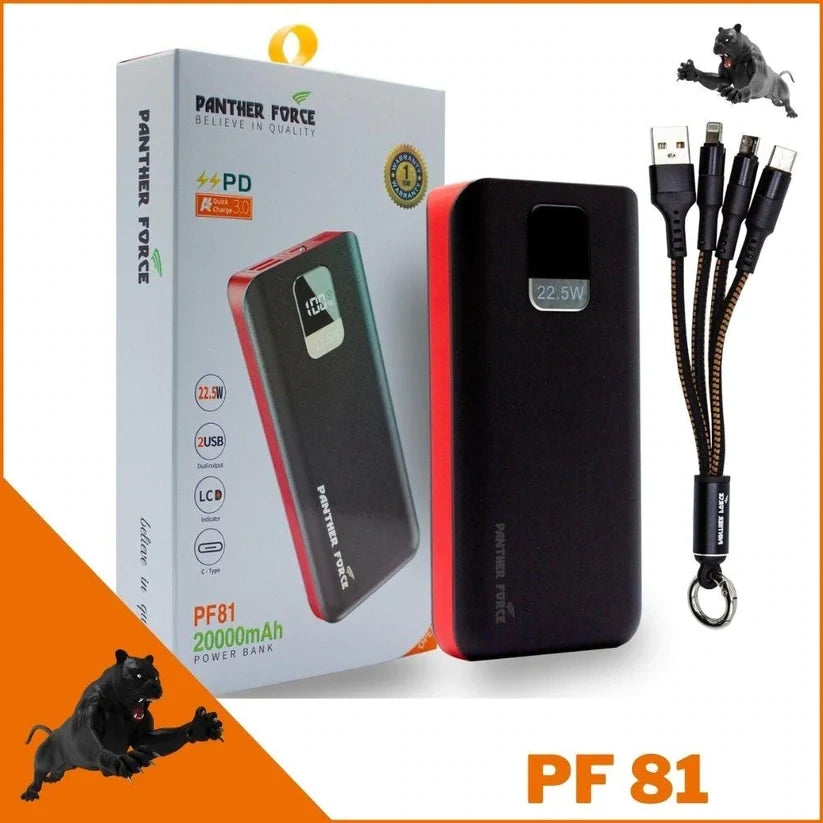 Panther Force PD3.0 20000mah Power Bank