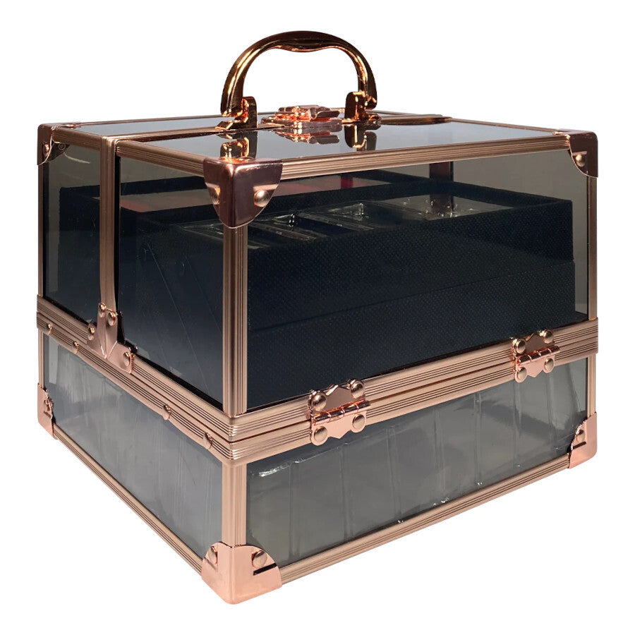 Technic Black & Rose Gold Filled Beauty Case