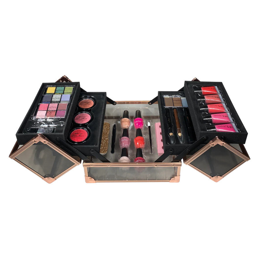 Technic Black & Rose Gold Filled Beauty Case