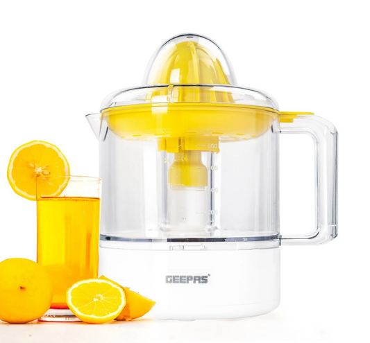 Geepas Bi-Directional Clear-View Electric Citrus Juicer 1L