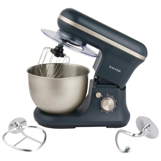Salter 1200W Marino Stand Mixer, 6 Speed Settings, Stainless Steel Bowl