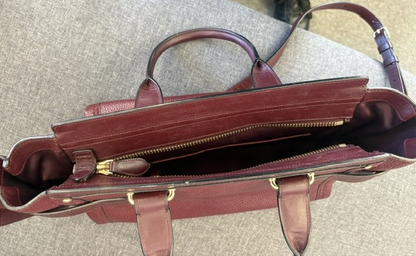 Vintage Coach Burgundy Leather Satchel – Classic Legacy Style