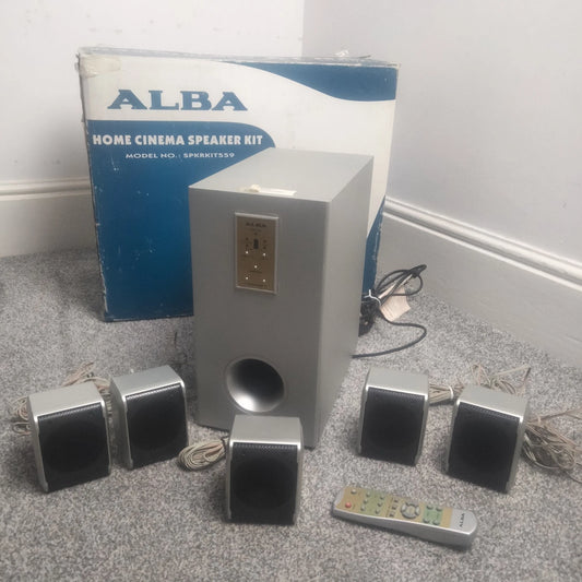Alba Home Cinema Speaker Kit Subwoofer Surround Sound System