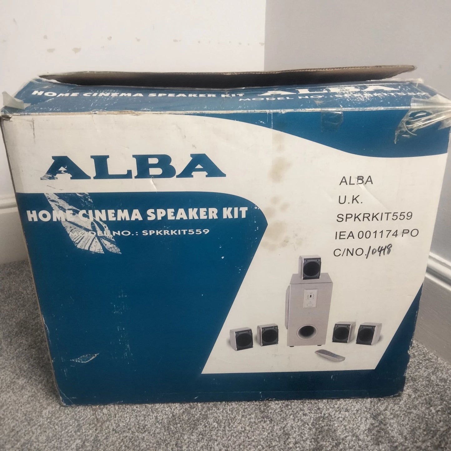 Alba Home Cinema Speaker Kit Subwoofer Surround Sound System