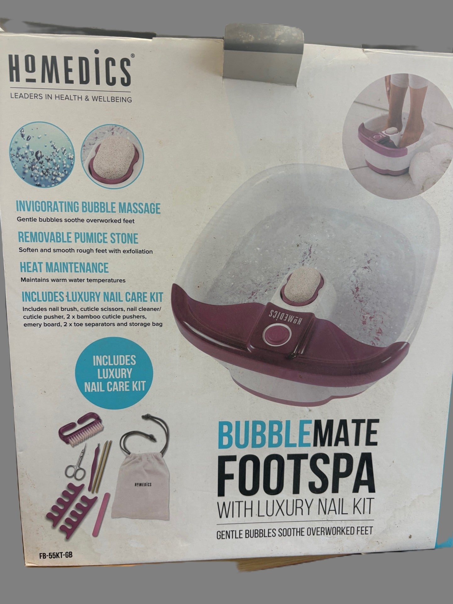 Homedics Bubblemate Footspa